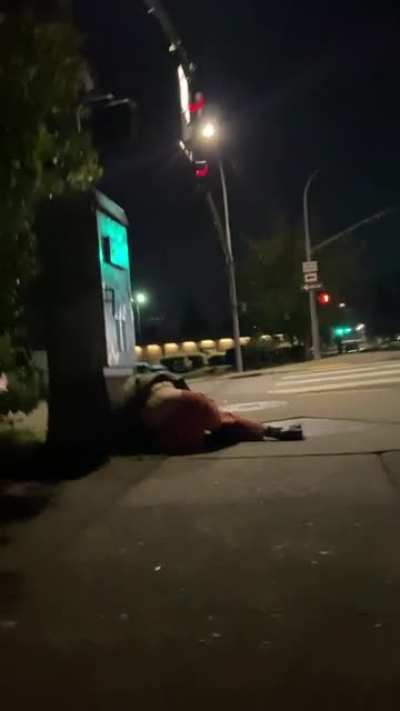 HMC while I practice gymnastics on the sidewalk