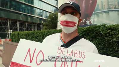 We Need To Talk About Belarus. Hundreds of people gather by the United Nations in NYC to protest Lukashenko and the rigged elections in Belarus.