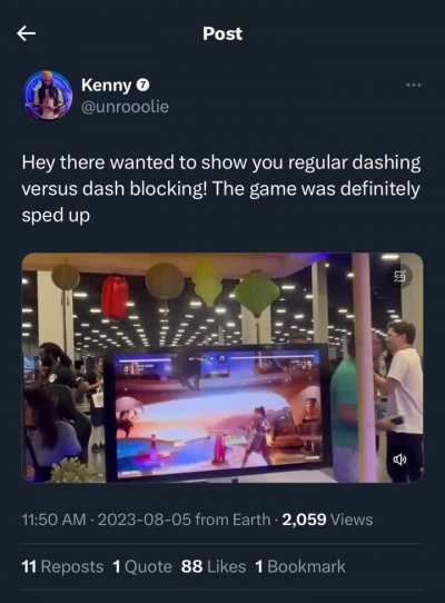 Kenny shows a better look of game speed and dash blocking with Sub-Zero. Looking Good!
