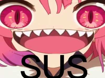When the dragon is sus (the sus is spelled backwards)
