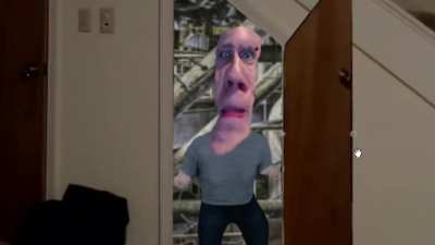 i fucking found him, he was underneath the stairs