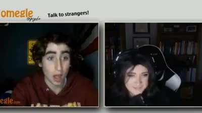 His reaction is a perfect 