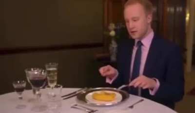How the Queen eats a banana