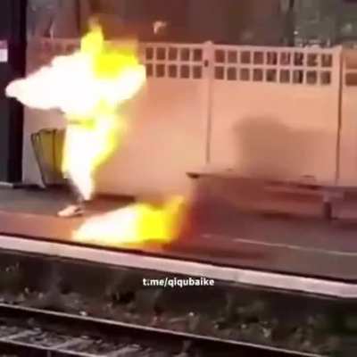 Man burned after stepping into the coat he burn.