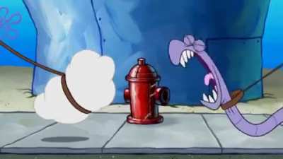 Spongebob orders his pet to cast a spell it doesn’t know