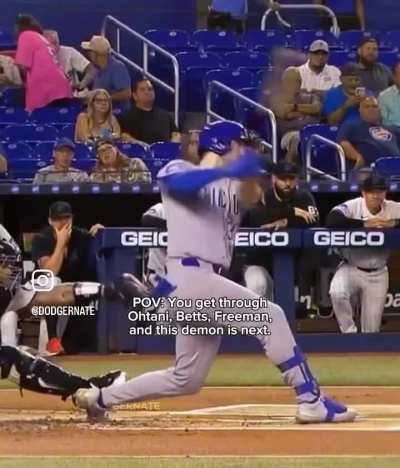 POV: you get through Ohtani, Betts, Freeman, and this demon is next.