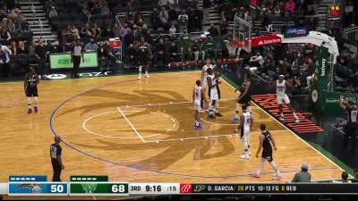[Highlight] GIannis sizes up Suggs and hangs in the air to finish and-1