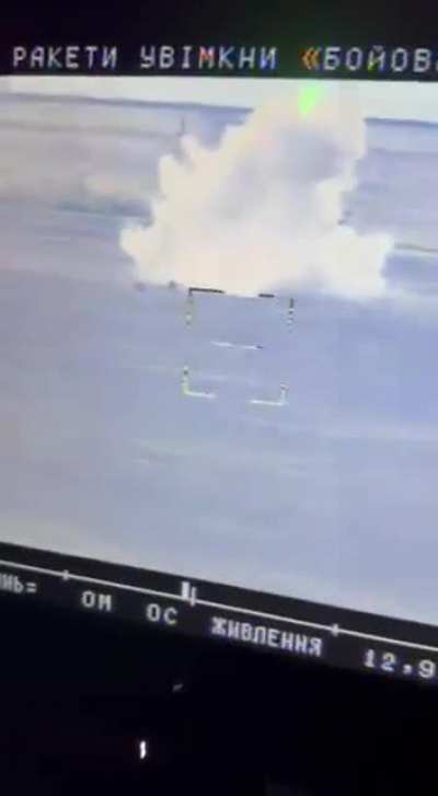 UA Stugna-P operators observe a large group of russians being hit by Kornet ATGM