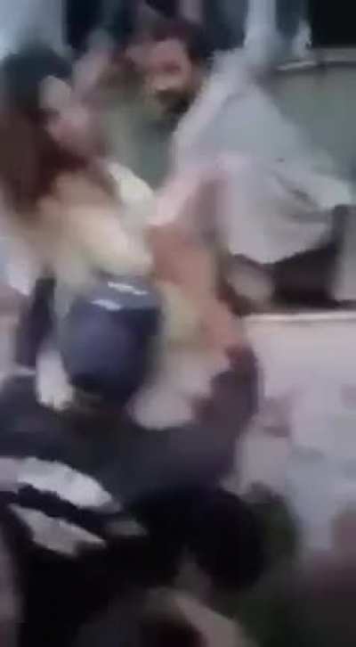 Pakistani mob molesting tiktoker in public.