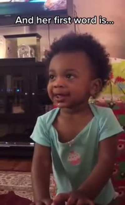 Her first word 🥰