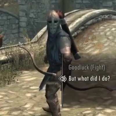 Here in Skyrim we know how to spare justice