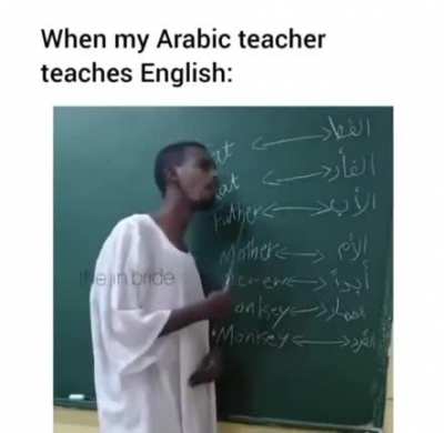 Never felt more Arabic.
