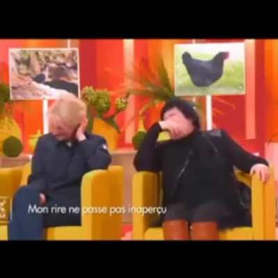 This French TV Show invited people with unusual laughs to sit together on stage. Just listen to them 😂😂