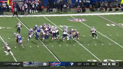 Patriots fans watching Mac Jones