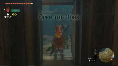 Open the door