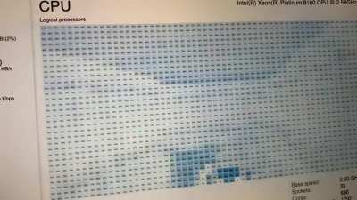 Windows Task Manager Runs Doom (896 cores)