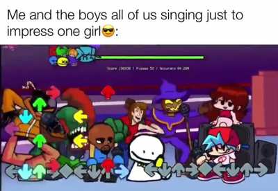 Wtf!!!??? We sing liek Friday nigh fucking!1!!1?😱😱 fnf reference 🤡🤡