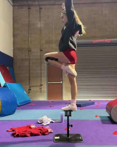 Cheerleader training