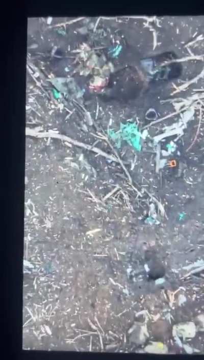 A Russian Soldier failed to throw away a drone-dropped M67 grenade from the CODE 9.2 unit of the Ukrainian 92nd Mechanized Brigade, resulting in a close-distance explosion in his dugout.
