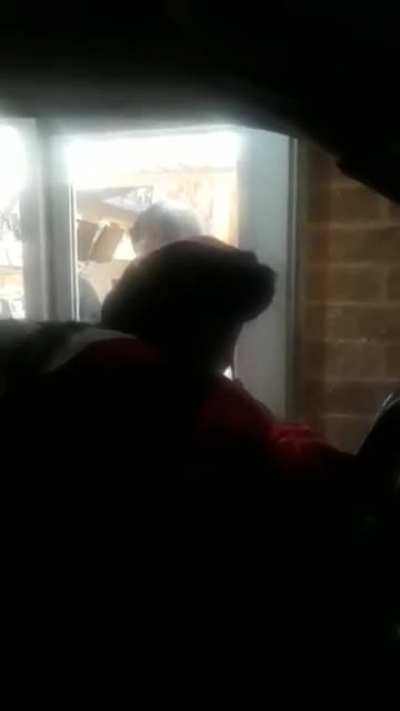 McDonald’s employee gets hit with large coke for being rude.