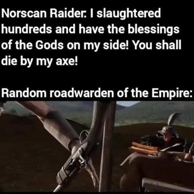 Warhammer Fantasy memes are rare here