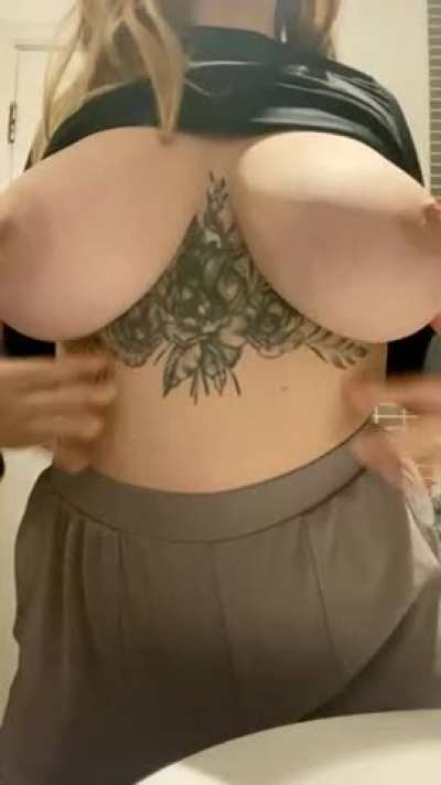 [oc] I love touching my big juicy tits, want a feel?😘