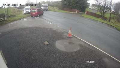 A really close one! At least the delivery won’t be late...