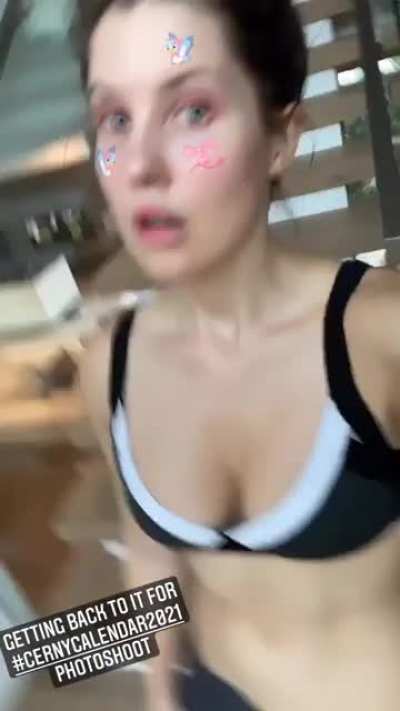 Looking hot in a black top and short shorts!