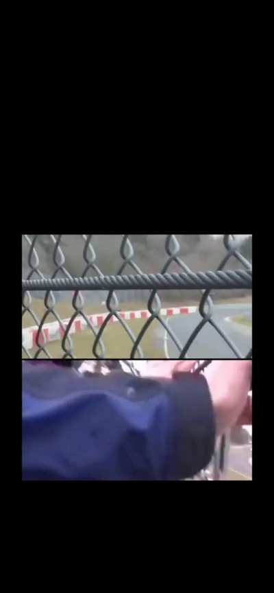 3-Way angle of Jann Marenbourough’s Crash at the Nurburgring. 1 killed.