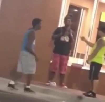 Pos picking on a homeless man ends up getting knocked out