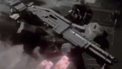 That mech has a giant spas-12 and I’m all for it.