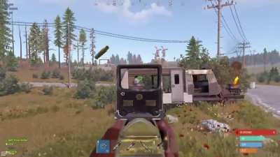 Chasing a camper group with hvs in rust 😉