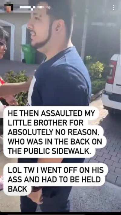 this video my friend posted defending her brother 🥰 I told her she did an awesome job ( also got permission to post )