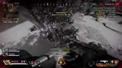 Eliminated 2 squads in 46 seconds. The feeling you get when you play as bloodhound is amazing. This is why I main bloodhound.