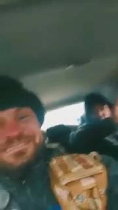 Ukrainian soldiers jam to Fat Joe on their way to fight the Russians