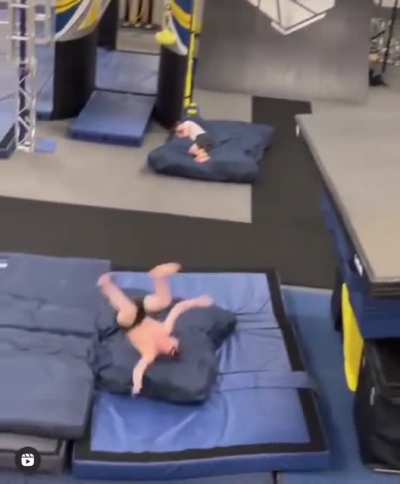 Just a normal day at the gym.