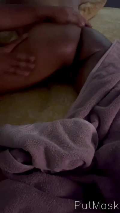 Massaging ass of Indian cuck's wife