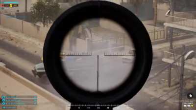 How it looks when your squad ambushes an enemy convoy with multiple machine guns