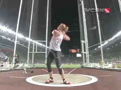 World Record Hammer Throw.