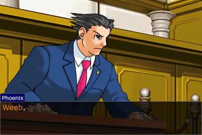 Pheonix arguing with Edgeworth about the Trap ban. (OBJECTION.LOL)