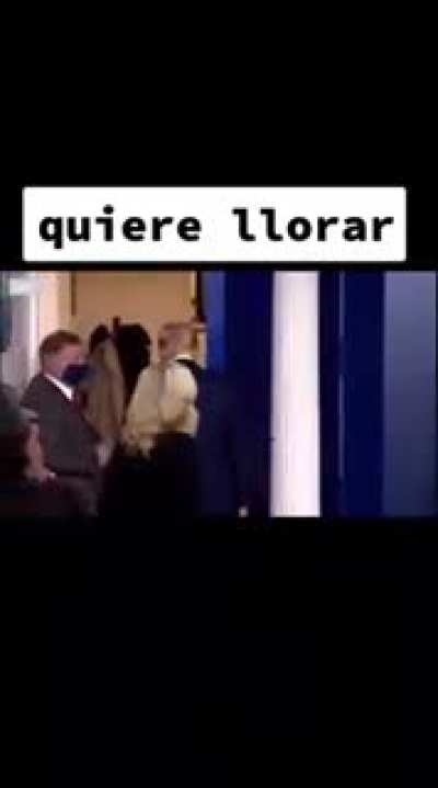 Quiere llorar