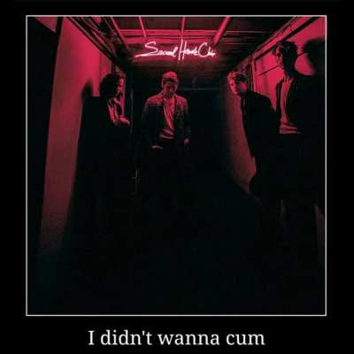I didn't wanna cum