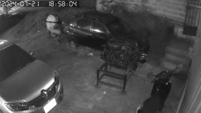 Weird object knocks out a man.