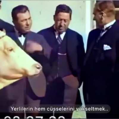 Atatürk'ün renkli ve net bir konuşması