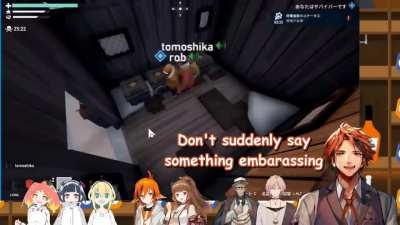 Roberu got teased by Tomoshika & Monoe [Holostars x VOMS]