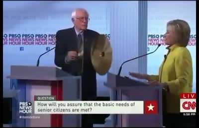 That time Bernie interrupted Hillary Clinton during debate