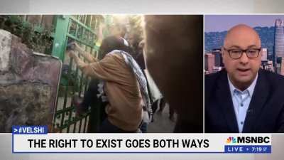 MSNBC host, Ali Velshi, calls out Israeli apartheid. This is huge - and might be the first time on a major American news network that someone criticizes Israel so explicitly.
