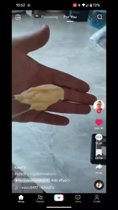 TIH foot toast