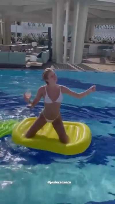 Enjoying at the Pool Party!