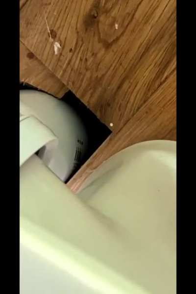 What's under the toilet